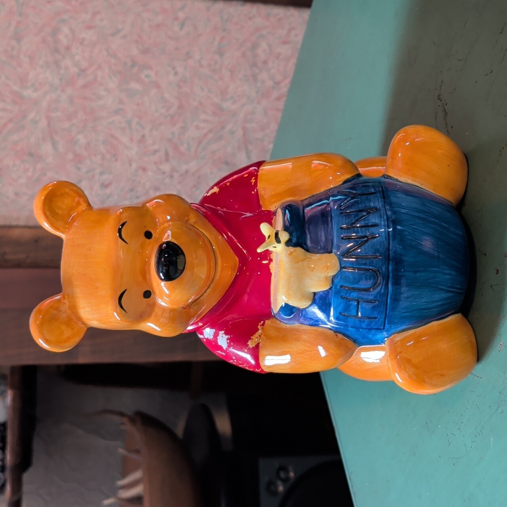 Disney Vintage Winnie the Pooh Ceramic Coin Bank
